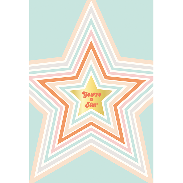 Shooting Star Congratulations Card Confetti